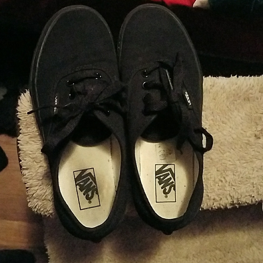 RESERVED Black vans size 3